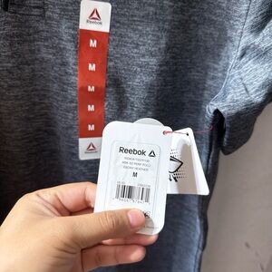 Reebok Men's Heather Gray Polo Shirt